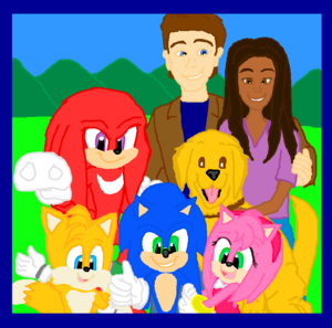  Sonic, Tails, Knuckles, Amy Rose, Tom and Maddie and Ozzie (Family and Friends) #SonicMovie