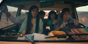 Stranger Things 4 - Still - Argyle, Will, Mike and Jonathan
