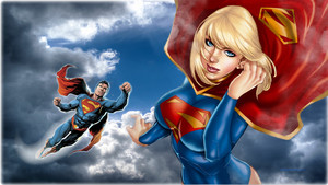 Superman and Supergirl In The Clouds 4