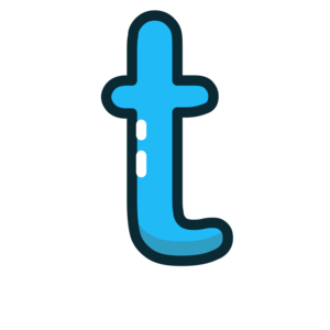  T, letter, lowercase ikoni