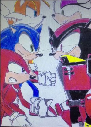 Team Sonic Versus Team Dark By SonicDude001
