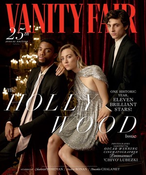 Timothée Chalamet, Chadwick Boseman & Saoirse Ronan for Vanity Fair (2019)