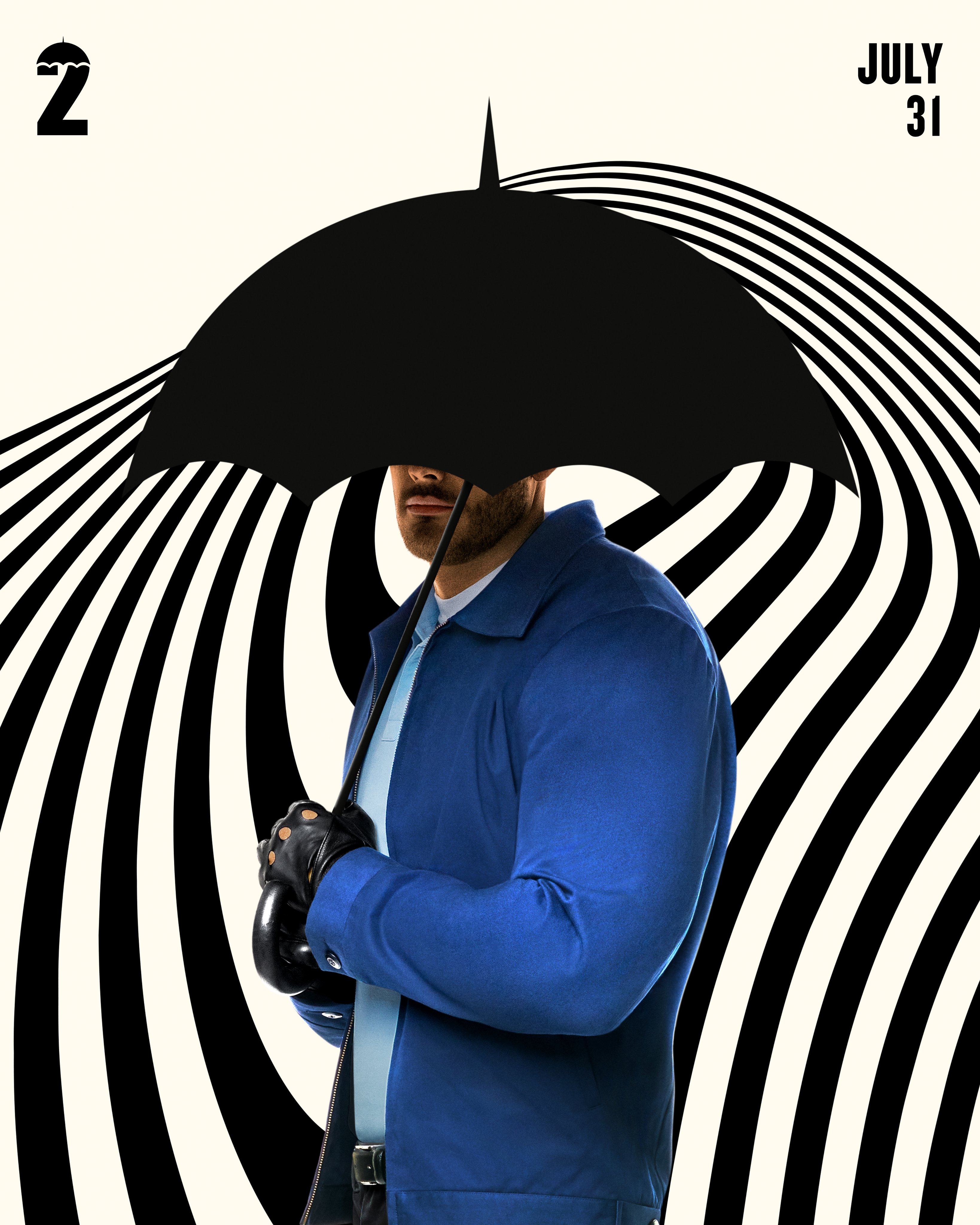 Tom Hopper as Luther Hargreeves in The Umbrella Academy - Season 2 Poster