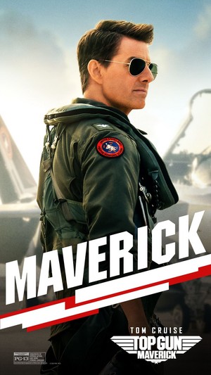  topo, início Gun: Maverick - Tom Cruise (Character Poster)