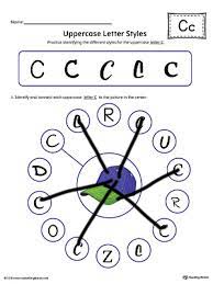  Uppercase Letter Styles Worksheet Color C