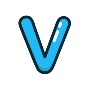 V, letter, lowercase icon