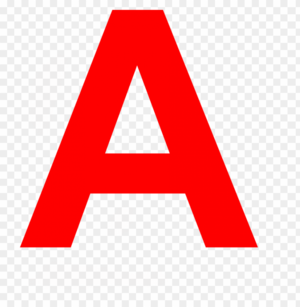  acosta red a - letter a in het rood PNG image with transparent background