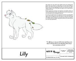 Alpha and Omega Rebuilt: Lilly concept sheet (by SpacemanNik) 