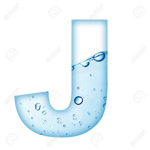  Alphabet Letter Made From Water And Bubble Letter J Stock 写真