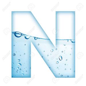  Alphabet Letter Made From Water And Bubble Letter N Stock foto