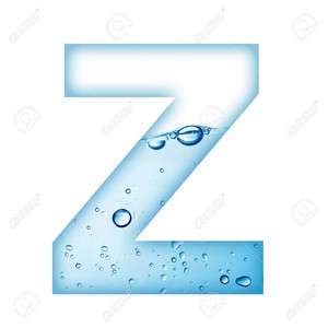  Alphabet Letter Made From Water And Bubble Letter Z Stock fotografia