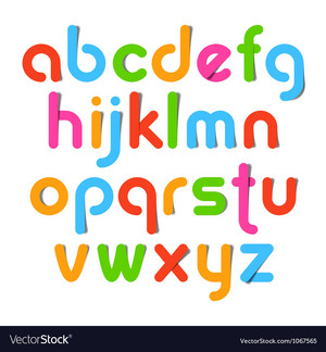  Alphabet letters Royalty Free Vector Image