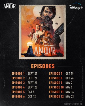  Andor | episode release dates