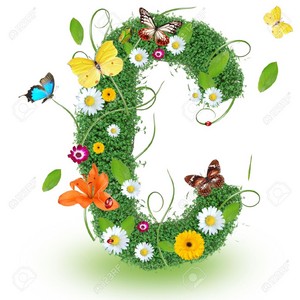  Beautiful spring letter "c"