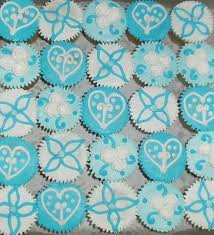  Blue petit gâteau, cupcake