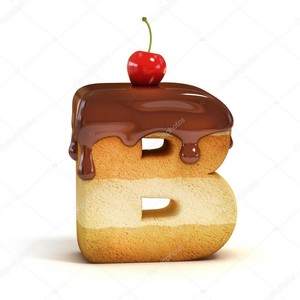  Cake 3d Font Letter B Stock Photo, Picture And Royalty Free Image