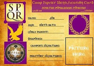  Camp Jupiter Printable ID Card