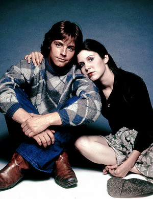 Carrie Fisher and Mark Hamill | 1977