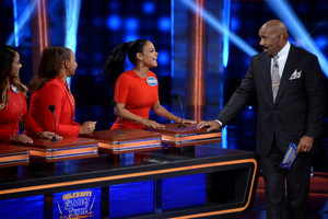  Christina Milian and her Family on “Family Feud”