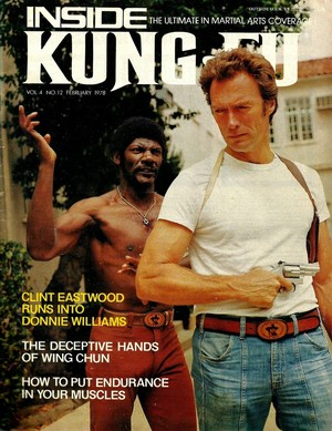  Clint Eastwood and Donnie Williams | Inside Kung Fu magazine | 1978