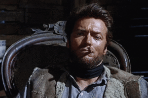  Clint Eastwood in For a Few Dollars और (1965) Per Qualche Dollaro in Più