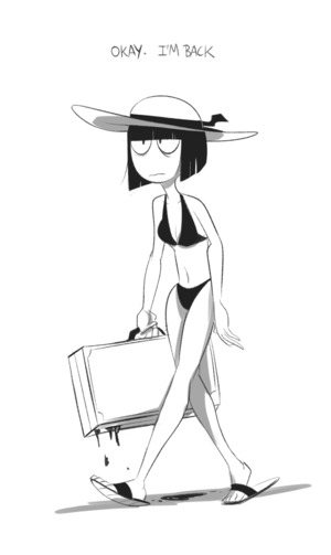  Creepy Susie goes to the de praia, praia