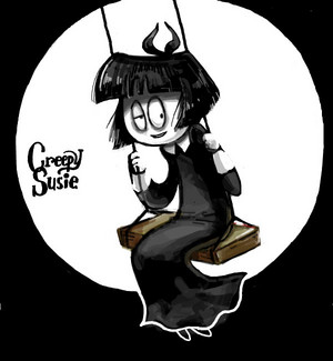  Creepy Susie on a سوئنگ, جھول