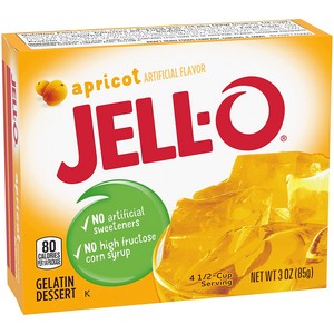  Jell-O Gelatin Dessert, Apricot, 3-ounce Boxes