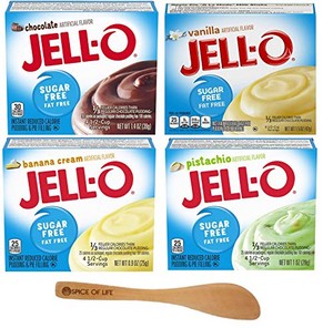  Jell-O Sugar Free Instant puding Variety, Chocolate, Vanilla