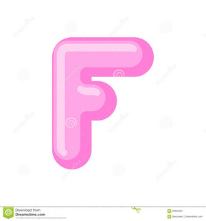  Letter f Candy font caramel, karmeli alphabet lollipop Vector Image