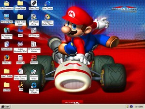  Mario Kart DS پیپر وال