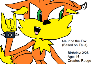  Maurice the rubah, fox