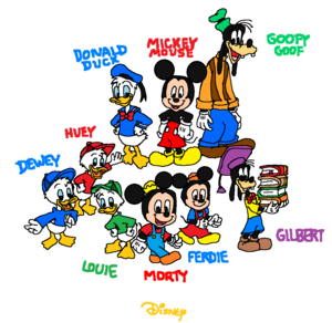  Mickey, Donald and Goofy's Nephews