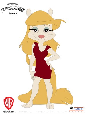  Minerva hayop ng mink (Animaniacs 2020 Season 3) Face pasulong Model Character