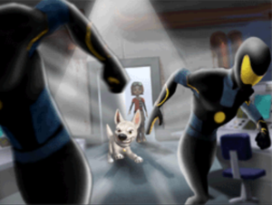  और Bolt निनटेंडो DS cut scene art
