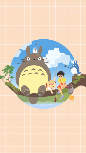  My Neighbor Totoro Phone 壁紙