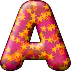 Party Balloon Warm Letter A