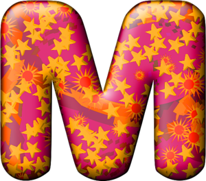 Party Balloon Warm Letter M