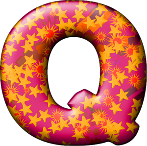 Party Balloon Warm Letter Q