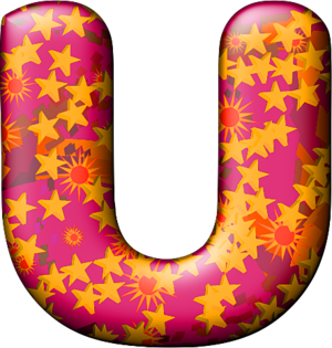  Party Balloon Warm Letter U