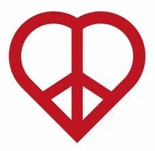  Peace and 爱情 Symbol Combined