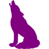 Purple wolf icon