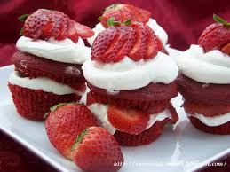  Red petit gâteau, cupcake