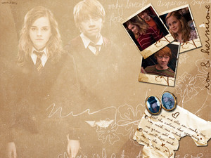  Ron/Hermione fond d’écran
