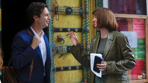  Sebastian Stan and Renate Reinsve filming 'A Different Man' | July 14, 2022 | New York City