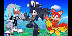  Sonic 배트맨 Tails as Flash and Knuckles as Cyborg