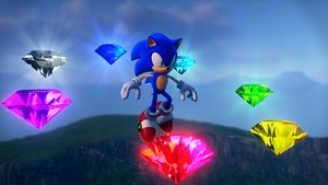  Sonic with chaos émeraude