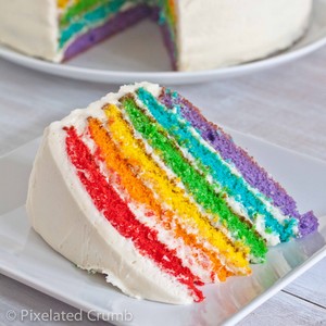  Sweet and Delish arco iris Cake