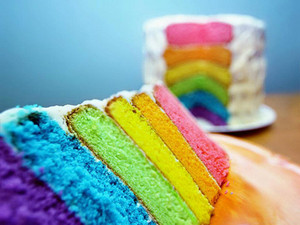 Sweet and Delish Rainbow Cake