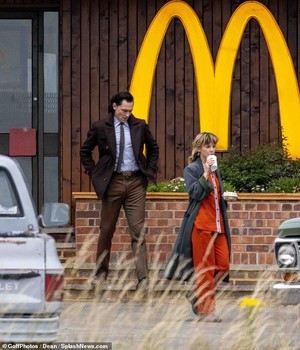  Tom Hiddleston and Sophia Di Martino | season 2 | Loki | McDonalds in Essex | July 13, 2022